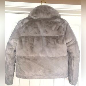 Abercrombie & Fitch Faux Fur Mini Puffer